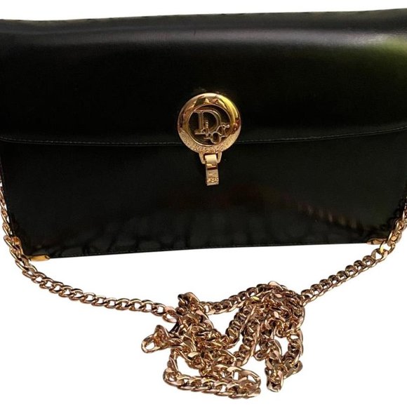 Dior Black and Gold Clutch - Picture 1 of 9